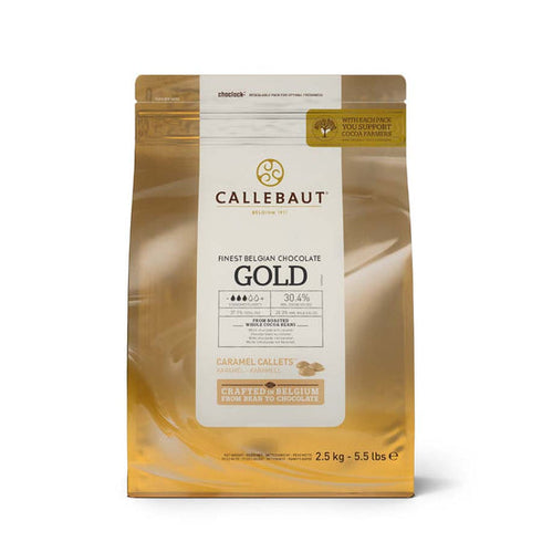 Callebaut Gold Flavoured Callets 2.5 Kg